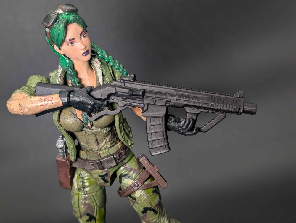 1/12 scale 3D printed wasteland rifle for classified/valaverse figures