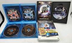 WWE Smackdown vs RAW 2009 Superstars 2 Pack + 5 WWE Blu-ray/DVDs Lot FREE SHIP!