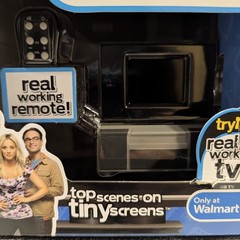 Big Bang Theory Tiny TV Classics Basic Fun Real Working TV & Remote New In Box