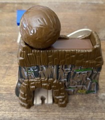 Learning Curve Wooden Thomas Train Boulder Mountain with Collapsing Building!