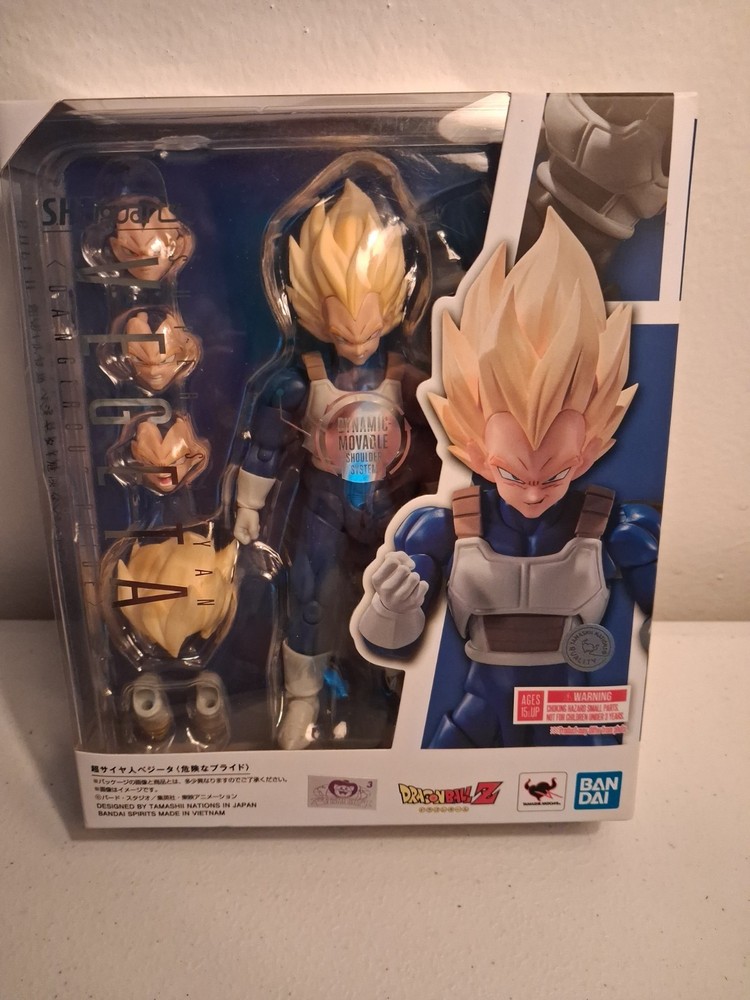 S.H.Figuarts Super Saiyan Vegeta Dangerous Pride Bandai SHF SH Action Figure Toy