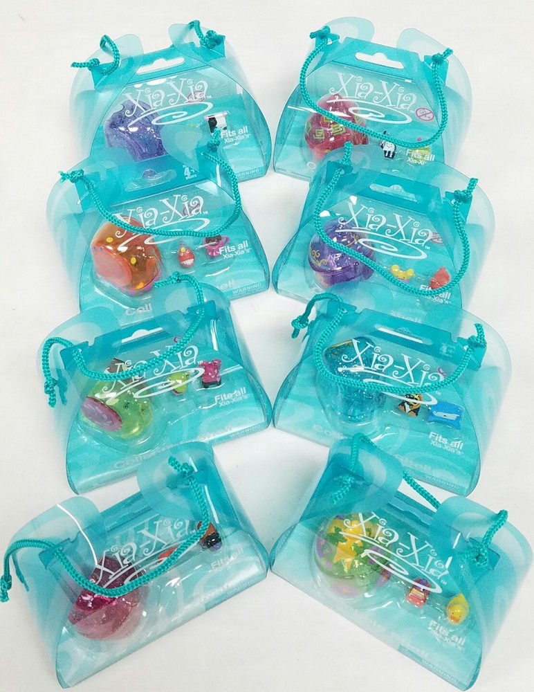 Xia Xia Pets Set of 8 Hermit Crab Collectible Shells and 2 Little Friends New
