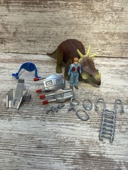 Dino Riders Styracosaurus Action Figure Vintage Tyco 1988 (100% Complete) W/Fig.