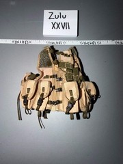 1/6 Scale Modern Era German Desert Tan Tactical Assault Vest
