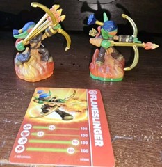 2 Skylanders Flameslinger Spyros Adventure Giants Archer Set Xbox One PS4 Wii U