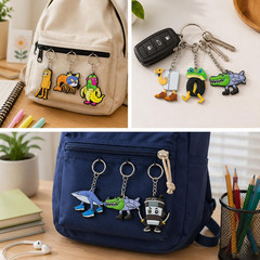 Italian Brainrot 24PCS Mini Figure Desk Decor Set with Pencil Toppers | Keychain