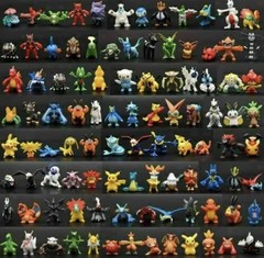 144 Style Pokemon Figure Toys Anime Pikachu Action Figures Cartoon Model