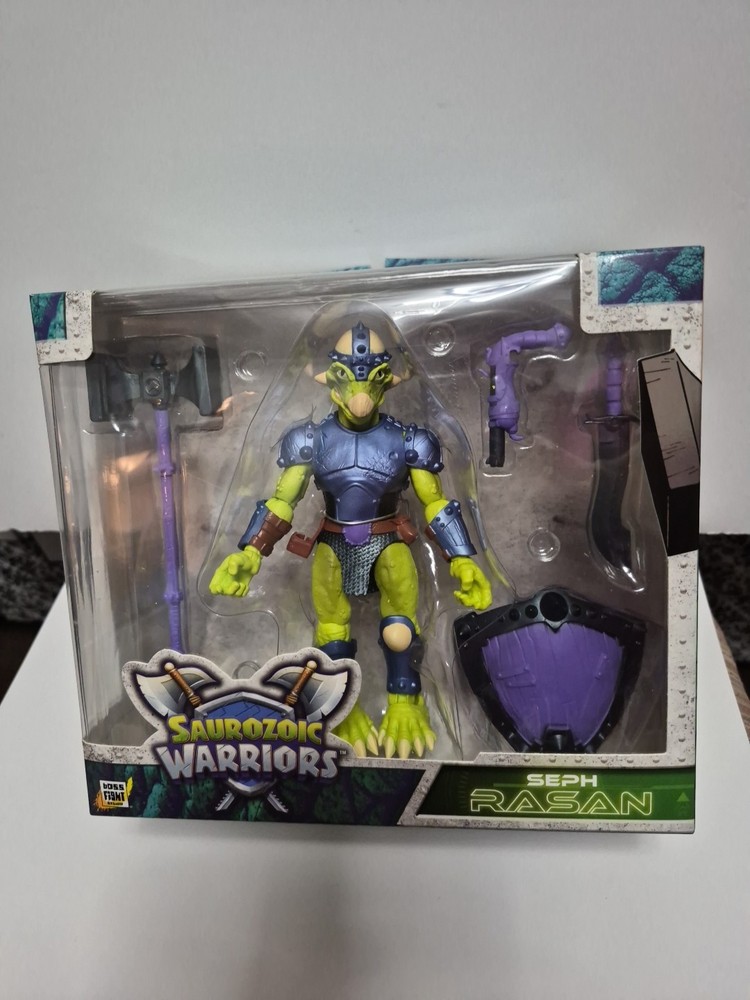 Saurozoic Warriors Seph Rasan Action Figure New In Box Mattel