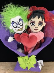 BEETLEJUICE & LYDIA Valentine’s Day 13″ Plush Bouquet 2025 Ruz NEW