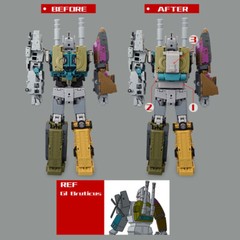 in stock! Filler Left Arm Cover Upgrade Kit For Magic Square MS-TOYS Bruticus