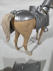 marx sir stuart silver knight and Valor Horse Set With Manual And Box Sold As Is