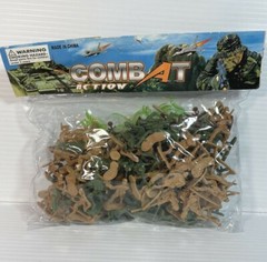 Plastic Action Figures Toy Soldiers Combat Army Military Toys 50+ Figurines