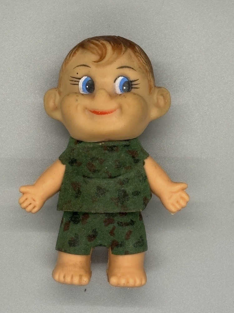 Vintage 3 Inch Kewpie Soldier / Army Camouflage Outfit Plastic Figure