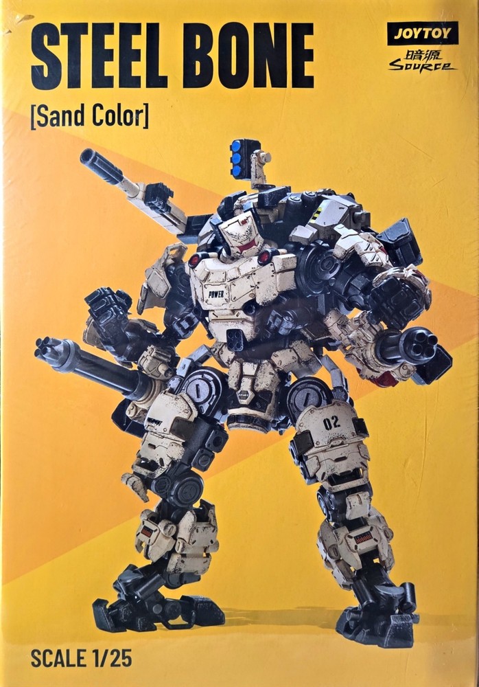 Joytoy 1/25 Dark Source Steel Bone Mecha (Sand Color) with Pilot US Seller