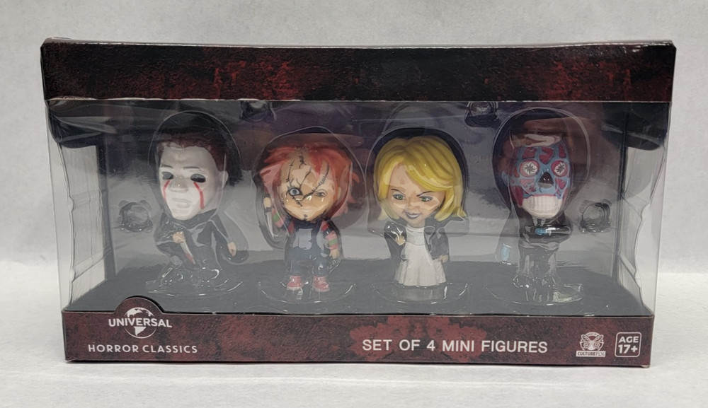 CultureFly HORROR CLASSICS Mini Figures Set – Chucky, Halloween, They Live – New