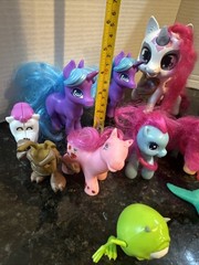 Lot Of 15 Little Pony Horses, Different toys and Makers