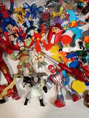 Lot Of Mixed Branded Action Figures And Accessories 6 Lbs Total