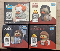 Mini Tubbz Cosplay Duck 2″ Horror Pennywise Leatherface Reagan & Annabelle Lot