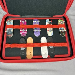 Tech Deck Bundle Carrying Case Fingertip Skateboards Parts Build Create Travel