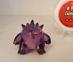 Vintage Original CGTSJ Tomy China Pokémon Gengar Translucent Figure Rare W/ Coin