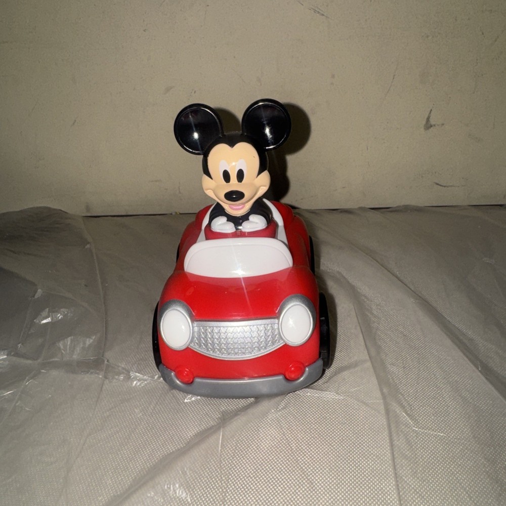 Disney Mickey Mouse Push And Go Racer Car Without original Box Car Is 4.5in Long