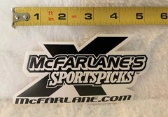 Todd McFarlane SPORTS PICKS Promo DECAL STICKER Comics Exclusive NEW Black White