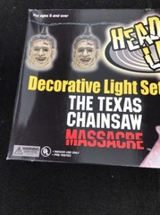 NECA The Texas Chainsaw Massacre Leather Face Head Lite Decorative Light Strand