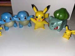 Pokémon Select Series 1 SQUIRTLE Metallic Pikachu Lot Action Figure Toy Lot