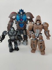 Lot Of 4 Hasbro Transformers Beast Wars Maximal Optimus/Rhinox/Cheetor Figures