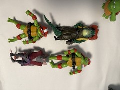 Lot of 25 TMNT Mutant Mayhem Action Figures + Weapons Accessories