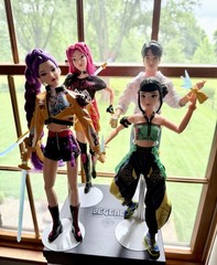 KPop Demon Hunters Netflix Rumi Mira Zoey Jinu Mattel Doll Lot Of 4 Out Of Box