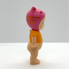 New Kewpie/Angel Collectible Mini Figure, Lucky Pink Tabby Cat Costume, Open Box