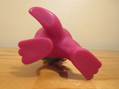 Vintage 1992 Lyons Group Barney Purple Dinosaur Coin Piggy Bank Back to School +