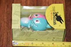 Mini Zimomo Figure Half & Half Kasing Lung How2Work Labubu Color Split Pink Blue