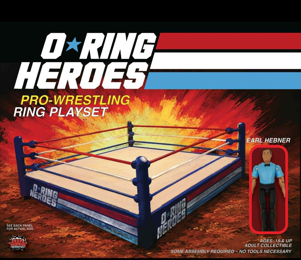 Pre- Order KWK O-Ring Heroes Ring Playset w/ Earl Hebner Figure – WWF – WWE