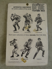 1966 G.I. Joe Fighting Men French Resistance Fighter Equipment Pack Hasbro MIP