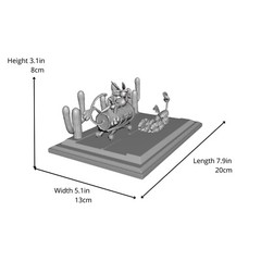 Wile E. Coyote and the Road Runner 3D Printed DIY Model kits