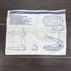 Vintage GI Joe 1988 RPV Remote Piloted Vehicle Instructions Blueprints