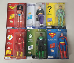 Mego Heroes DC lot of 6 Superman Flash Riddler Penguin Retro 8″ Action Figures