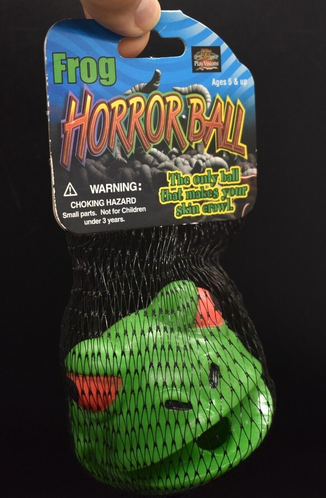 FROG Horror Ball Squishy – Play Visions 2007 Ages 5 + Stress Toy RARE NEW