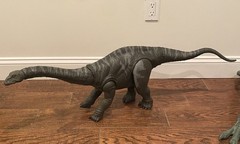 Mattel Jurassic World 41″ Long Apatosaurus And Giganotosarus Dinosaur See Pics