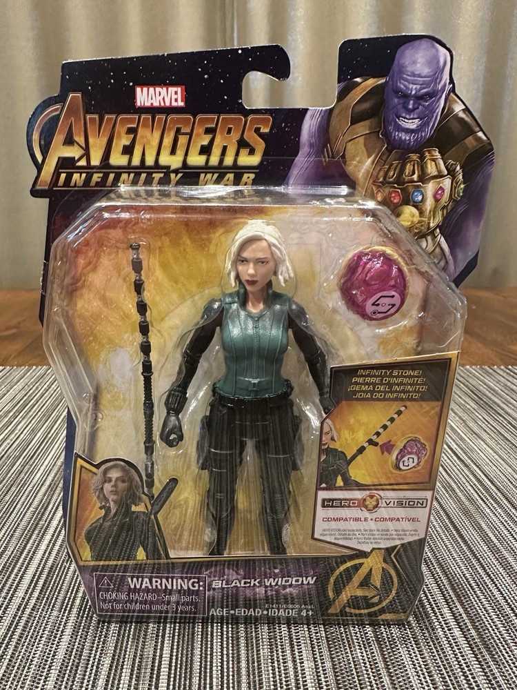 Marvel Avengers Infinity War Black Widow 6″ Figure w/ Infinity Stone 2017