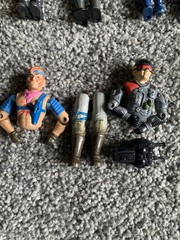 1980’s Lot Of 12 Full Figures 2 For Parts. Lanyard Cobra Light Foot, Skidmark