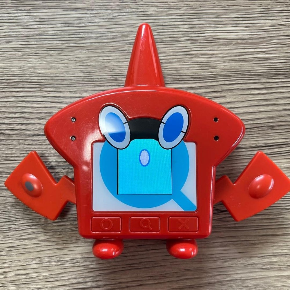 Pokemon Rotom Pokedex TOMY Electronic Figure Toy Red Japanese Rare Tested