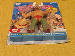 LJN Titan Sports WWF Wrestling Superstars Terry Funk W/ Case, Card & Poster 1986