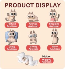 Nobeko Azukisan’s Daily Series 2 Miniature Blind Box Figure – Kawaii Collectible