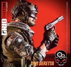 1:18 3-PACK Beretta Pistols For G.I. Joe 3.75” Joytoy Arah 25th Weapons G161