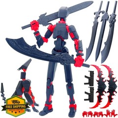 Teoboeys T13 Action Figure 5.2″ Black Red Dog Weapons