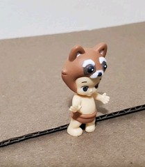 Vintage Rose O’Neill Kewpie Doll Raccoon Hat Figure 2″ PVC Miniature Toy Rare