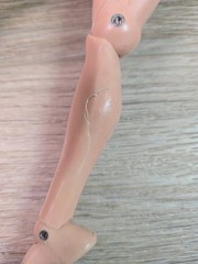 Vtg 1964 Hasbro G.I. Joe Astronaut TALKING Flocked Hair Scar Dog Tag WORKS READ